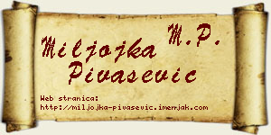 Miljojka Pivašević vizit kartica